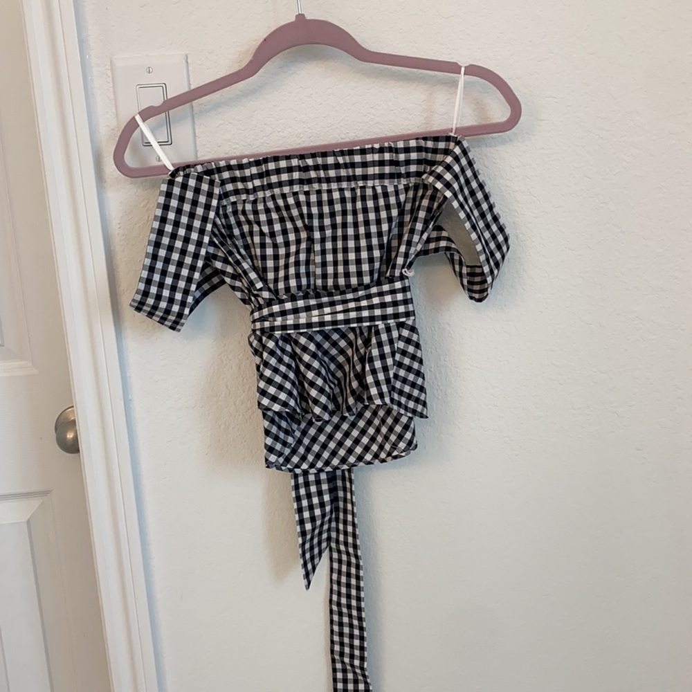Checkered blouse - Picture 2 of 2